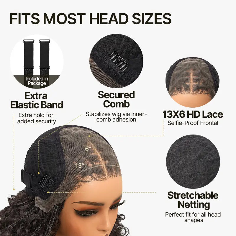 ⚠️ Hurry! 68% OFF — Stock Limited to 200 Pieces! Lace Wig Glueless Wear