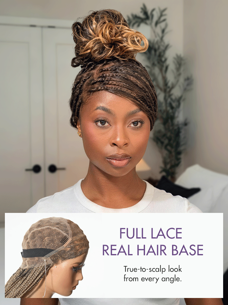 🔥Last Day: 73% Off🔥 Salon Braids HD Lace Knotless Wig ✨