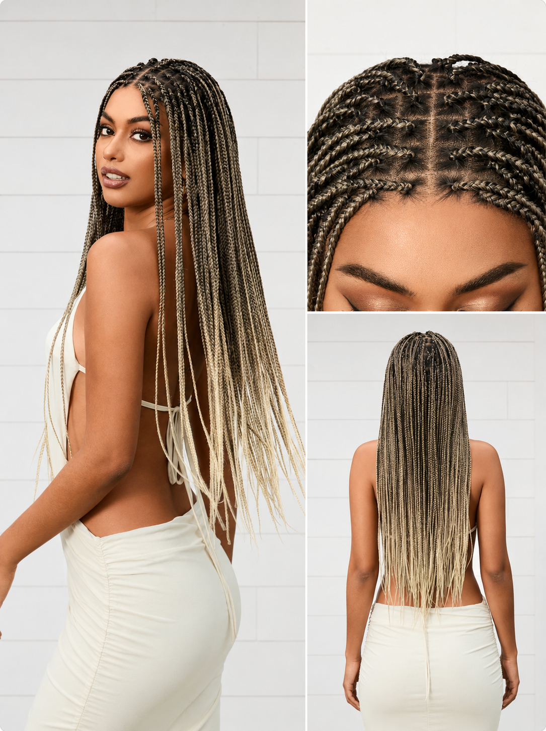 🔥Last Day: 73% Off🔥 Salon Braids HD Lace Knotless Wig ✨