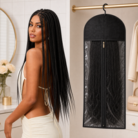 Box Braids（100% HD Real Scalp Lace）+Wig Storage Dust Bag